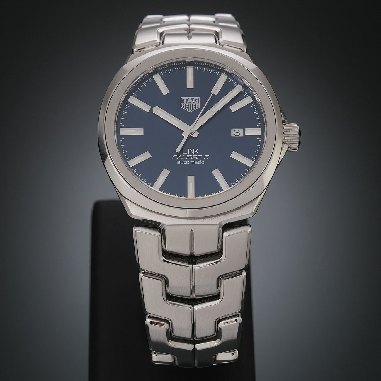 CHANEL(USED)태그호이어 링크 칼리버 5 스틸 워치 WBC2112